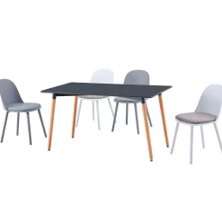 Mesa de comedor Nordika rectangular gris 74,5x120x80 cm