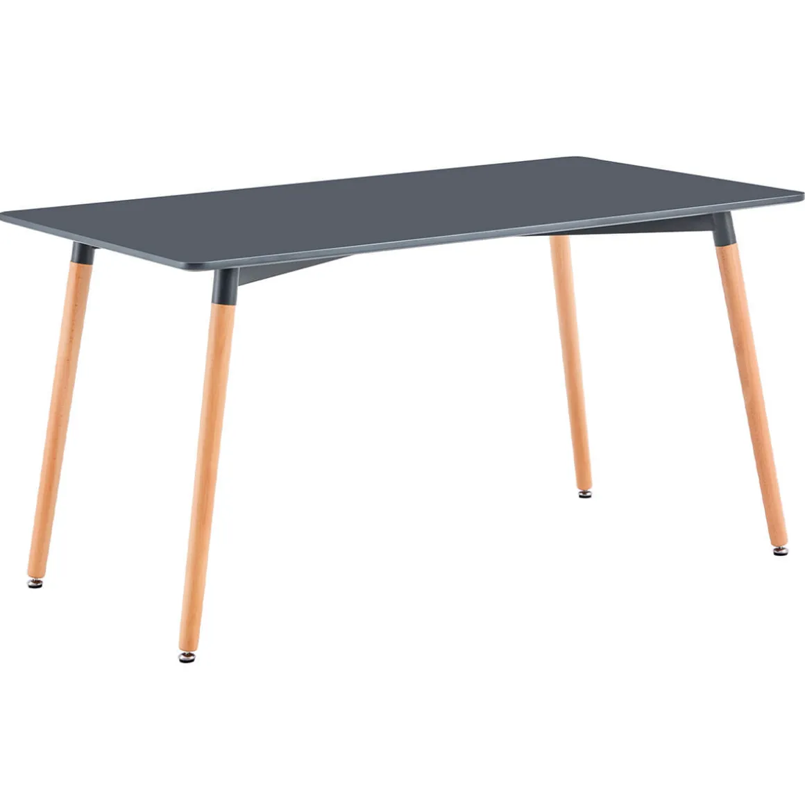 Mesa de comedor Nordika rectangular gris 74,5x120x80 cm