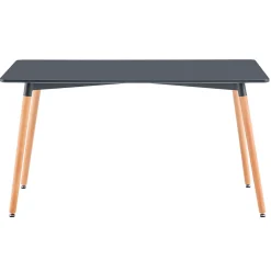 Mesa de comedor Nordika rectangular gris 74,5x120x80 cm