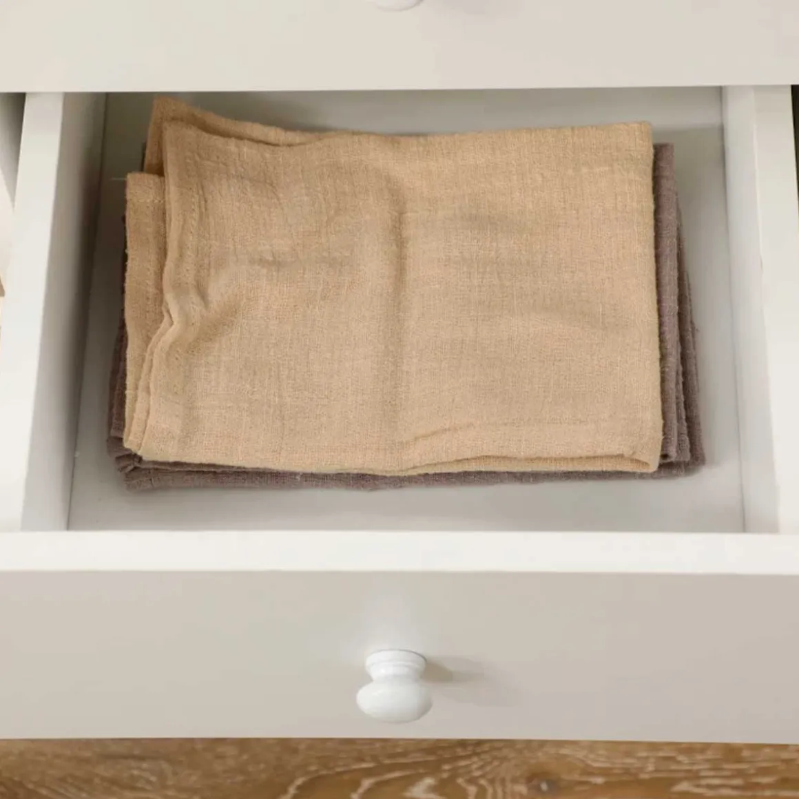 Mesa de comedor Oke Homcom plegable 2 cajones + 1 armario + ruedas blanco 75x35-120x80 cm