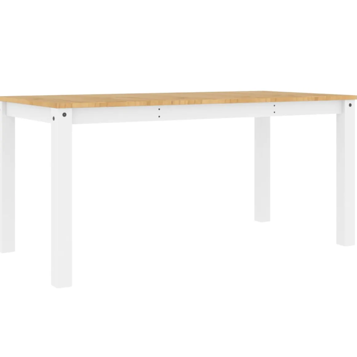 Mesa de comedor Panamá madera maciza de pino 75x160x80 cm