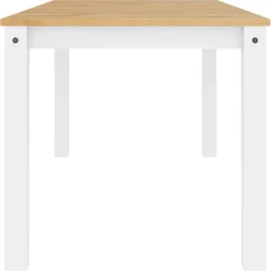 Mesa de comedor Panamá madera maciza de pino 75x160x80 cm