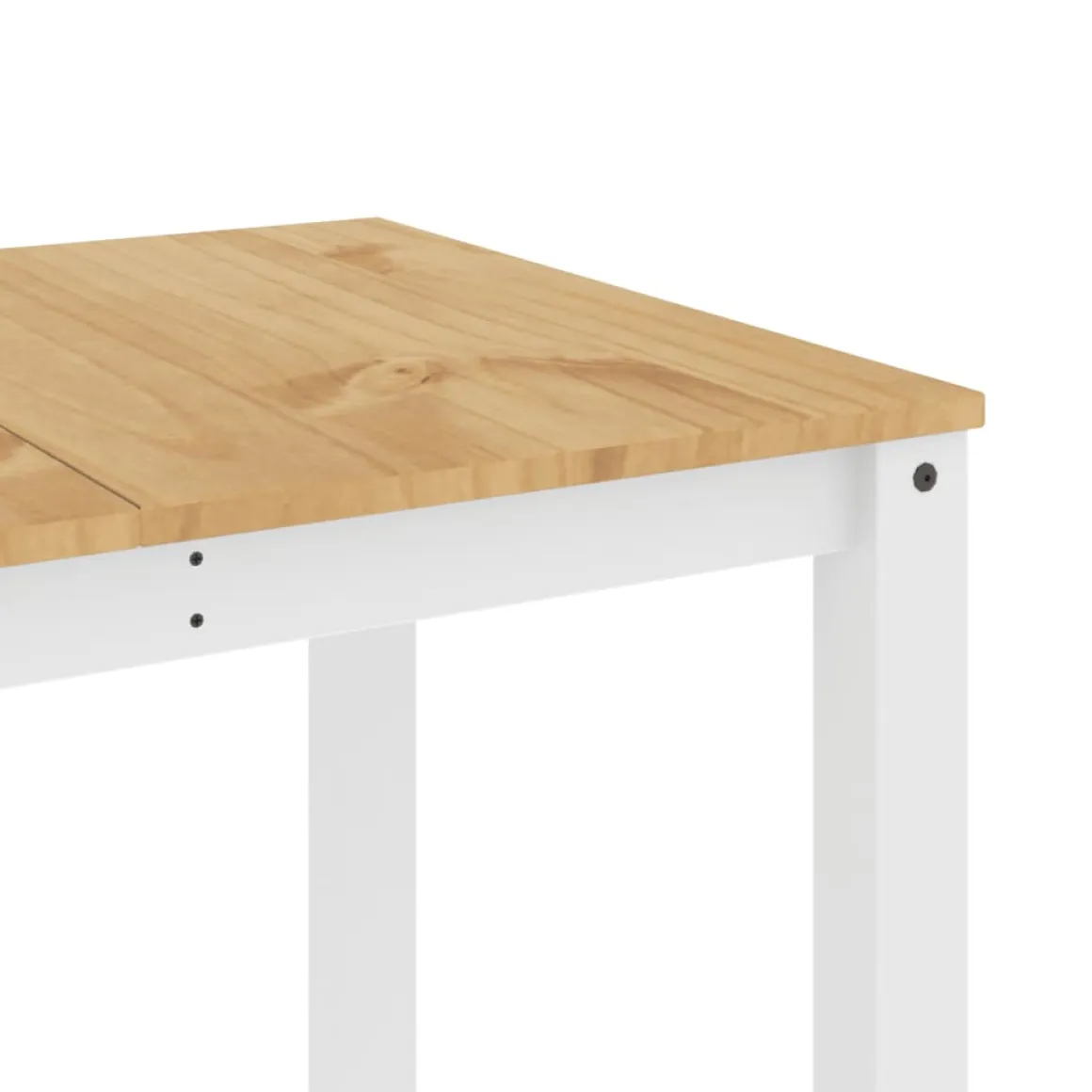 Mesa de comedor Panamá madera maciza de pino 75x160x80 cm