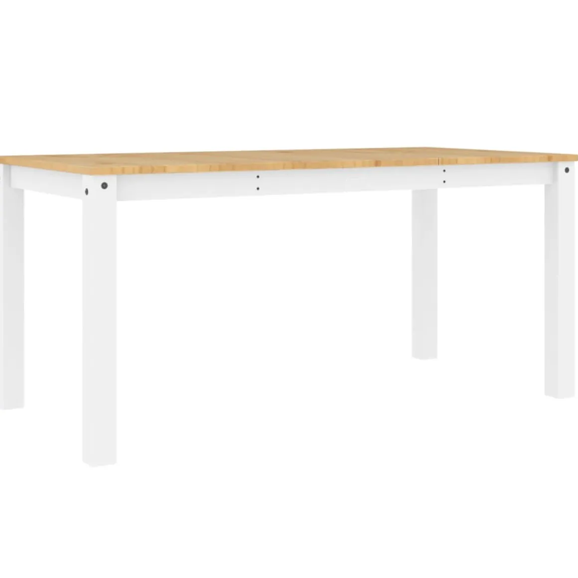 Mesa de comedor Panamá madera maciza de pino 75x160x80 cm