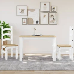 Mesa de comedor Panamá madera de pino 75x117x60 cm