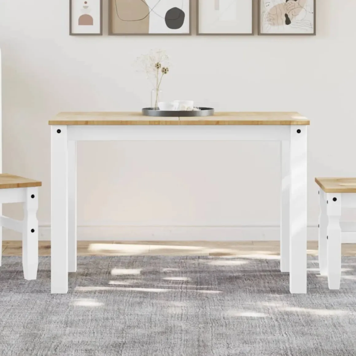 Mesa de comedor Panamá madera de pino 75x117x60 cm
