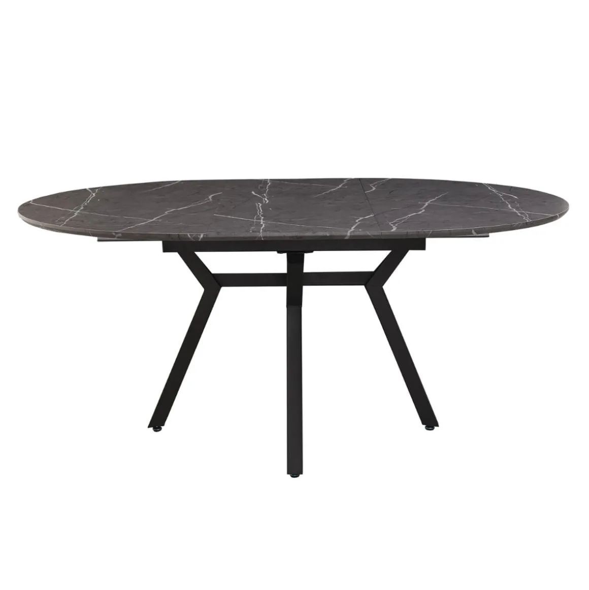 Mesa de comedor Paul redonda extensible 76x130-180x130 cm
