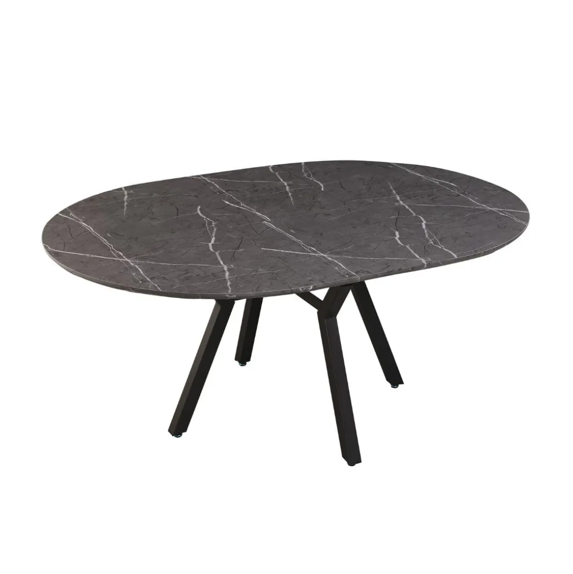 Mesa de comedor Paul redonda extensible 76x130-180x130 cm