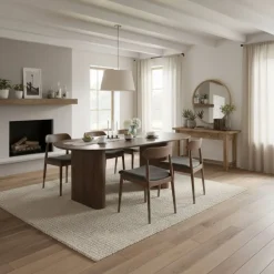 Mesa de comedor Pietra diseño extensible 75x150-190-230x90 cm