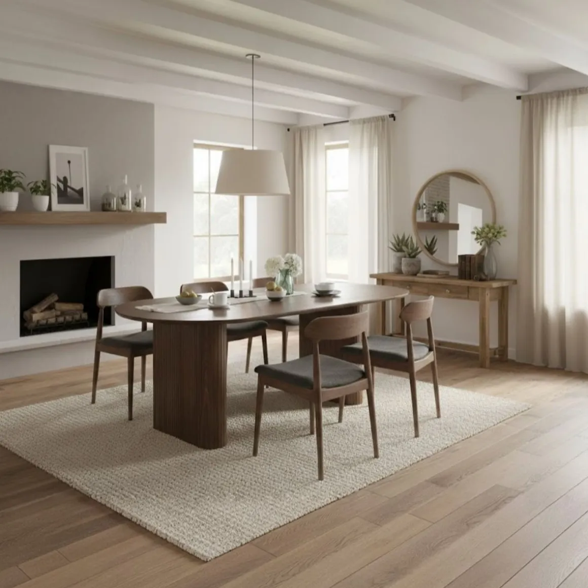 Mesa de comedor Pietra diseño extensible 75x150-190-230x90 cm