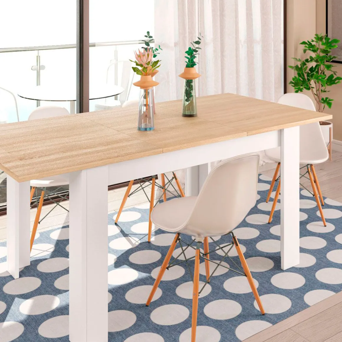 Mesa de comedor Practico extensible 78x140-190x90 cm
