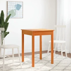 Mesa de comedor Sakura madera de pino marrón 75x55x55 cm