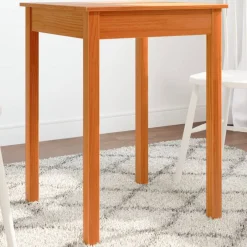 Mesa de comedor Sakura madera de pino marrón 75x55x55 cm