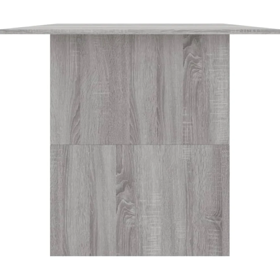 Mesa de comedor Seña rectangular gris 76x180x90 cm