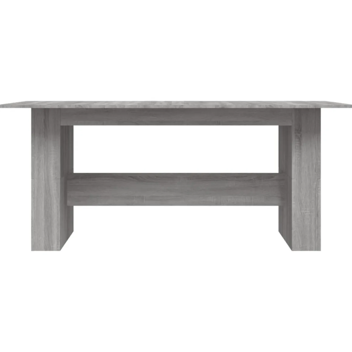 Mesa de comedor Seña rectangular gris 76x180x90 cm