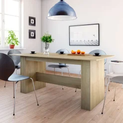 Mesa de comedor Selva forma rectangular 76x180x90 cm