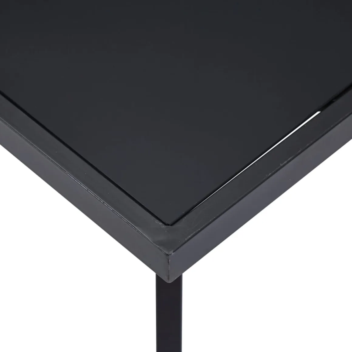Mesa de comedor Tico vidrio templado negro