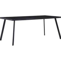 Mesa de comedor Tico vidrio templado negro