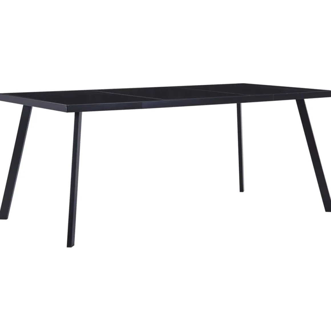 Mesa de comedor Tico vidrio templado negro