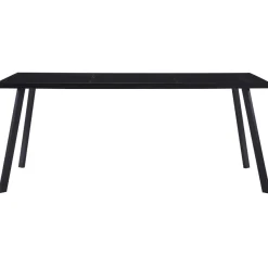 Mesa de comedor Tico vidrio templado negro