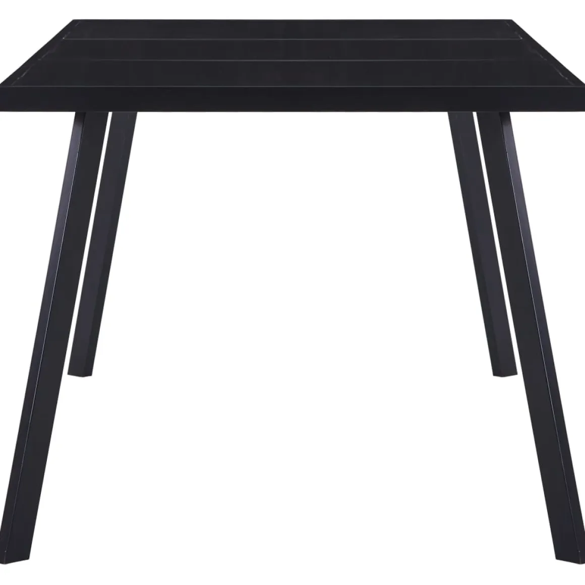 Mesa de comedor Tico vidrio templado negro