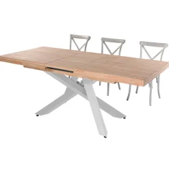 Mesa de comedor Xena extensible forma rectangular 76x160-200-240x90 cm