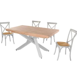 Mesa de comedor Xena extensible forma rectangular 76x160-200-240x90 cm