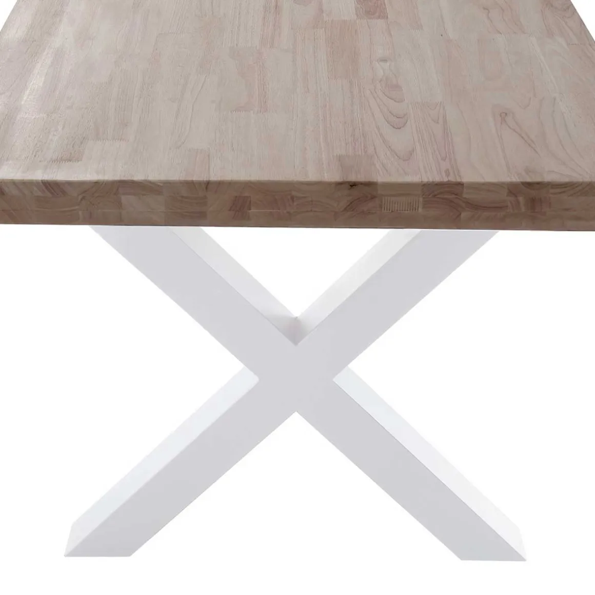 Mesa de comedor X-Loft rectangular diseño nórdico 76x160x90 cm