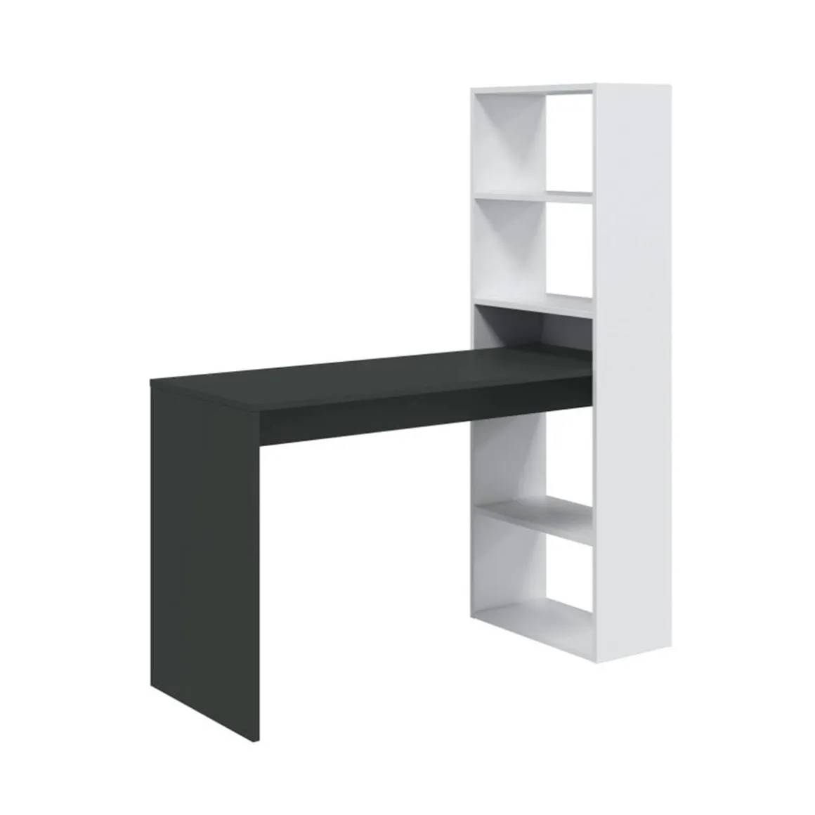 Mesa de escritorio + estantería Duplo/Gio Plus 144x120x50 cm