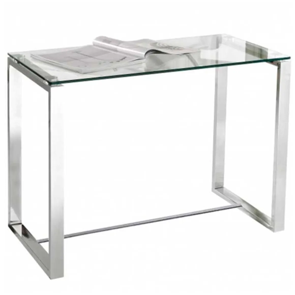 Mesa de escritorio Benetto patas cromadas 75x100x50 cm
