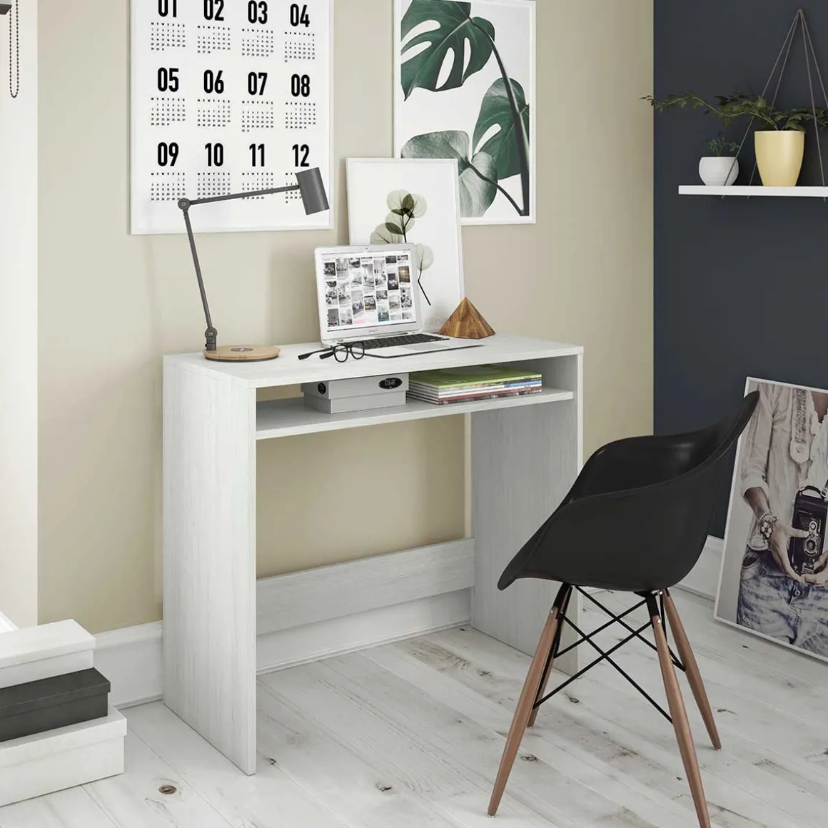 Mesa de escritorio Desk blanco 78x79x43 cm