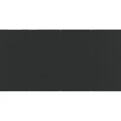 Mesa de exterior Carlo vidrio negro 74x160x80 cm