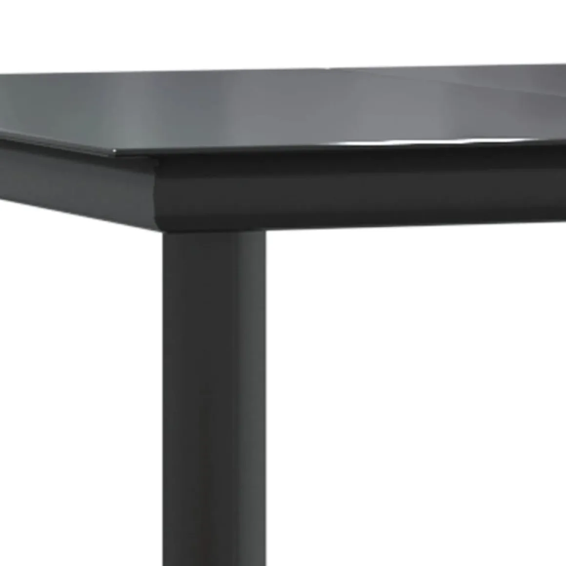 Mesa de exterior Carlo vidrio negro 74x160x80 cm