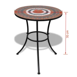 Mesa de exterior Cataleya con mosaico Ø60x70 cm