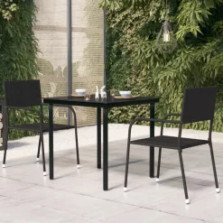 Mesa de exterior Cielo negro 74x80x80 cm