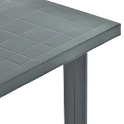 Mesa de exterior con orificio para sombrilla 72x80x75 cm