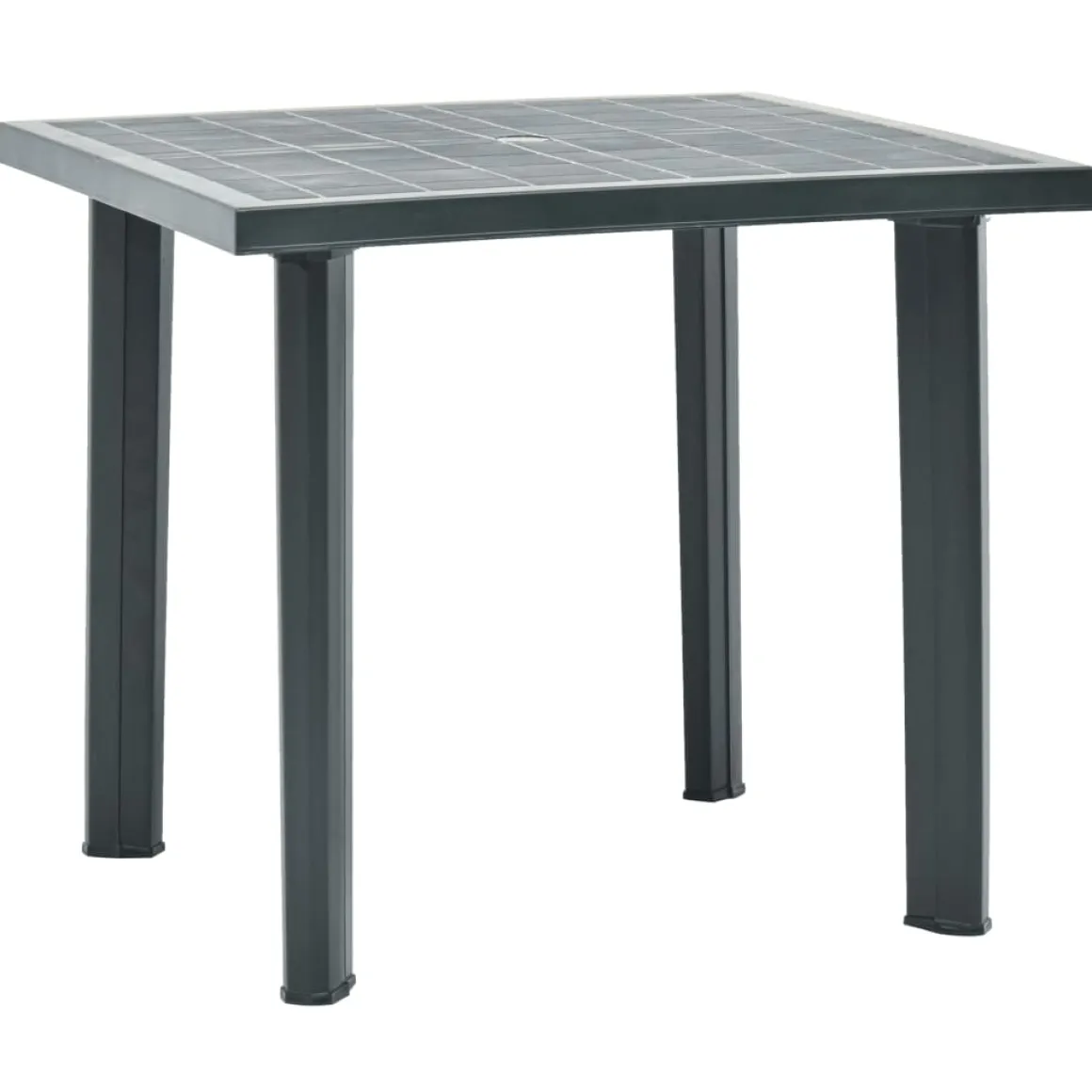Mesa de exterior con orificio para sombrilla 72x80x75 cm