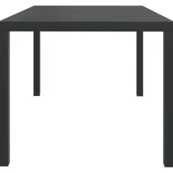 Mesa de exterior Gravian diseño de listones negro