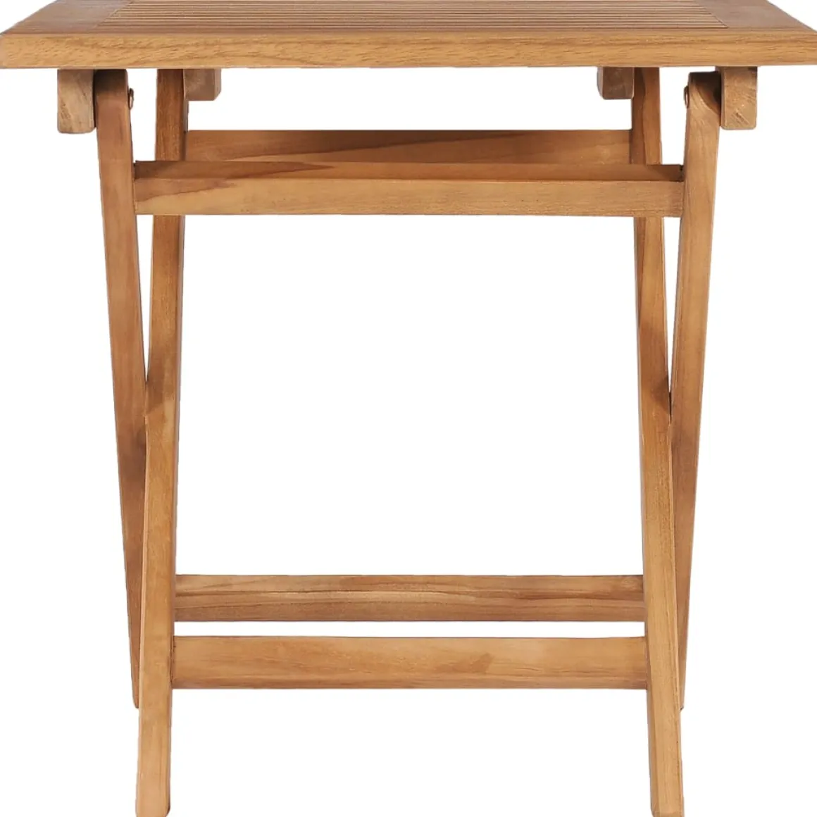 Mesa de exterior Gravina diseño plegable natural 45x45x45 cm