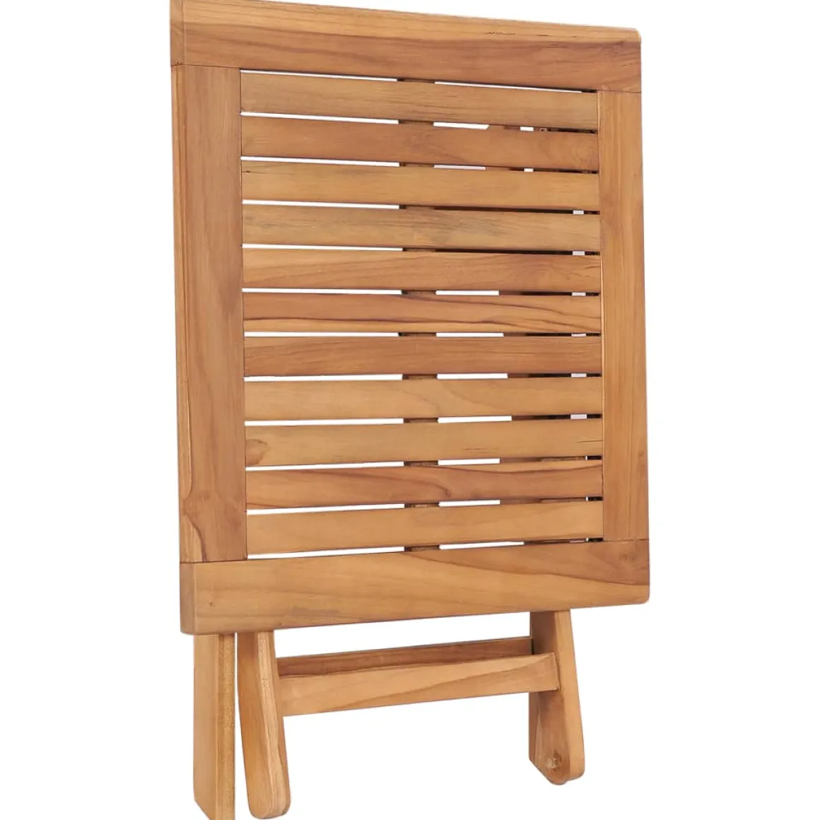 Mesa de exterior Gravina diseño plegable natural 45x45x45 cm