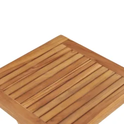Mesa de exterior Gravina diseño plegable natural 45x45x45 cm