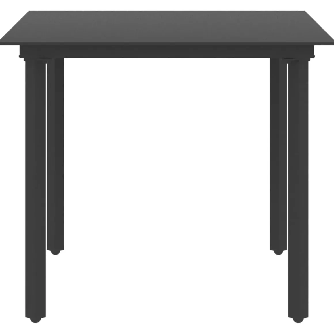 Mesa de exterior Isabella negro 74x80x80 cm