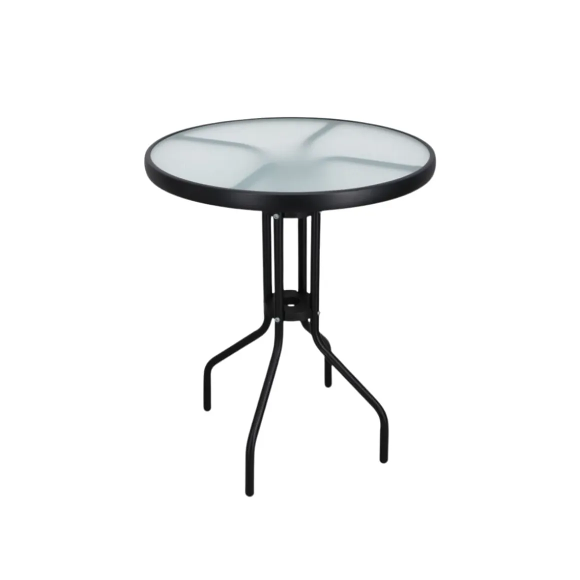 Mesa de exterior Isleta negro Ø60x70 cm