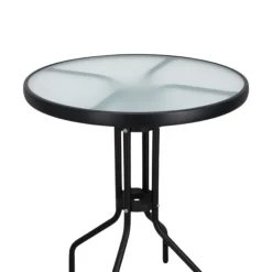 Mesa de exterior Isleta negro Ø60x70 cm