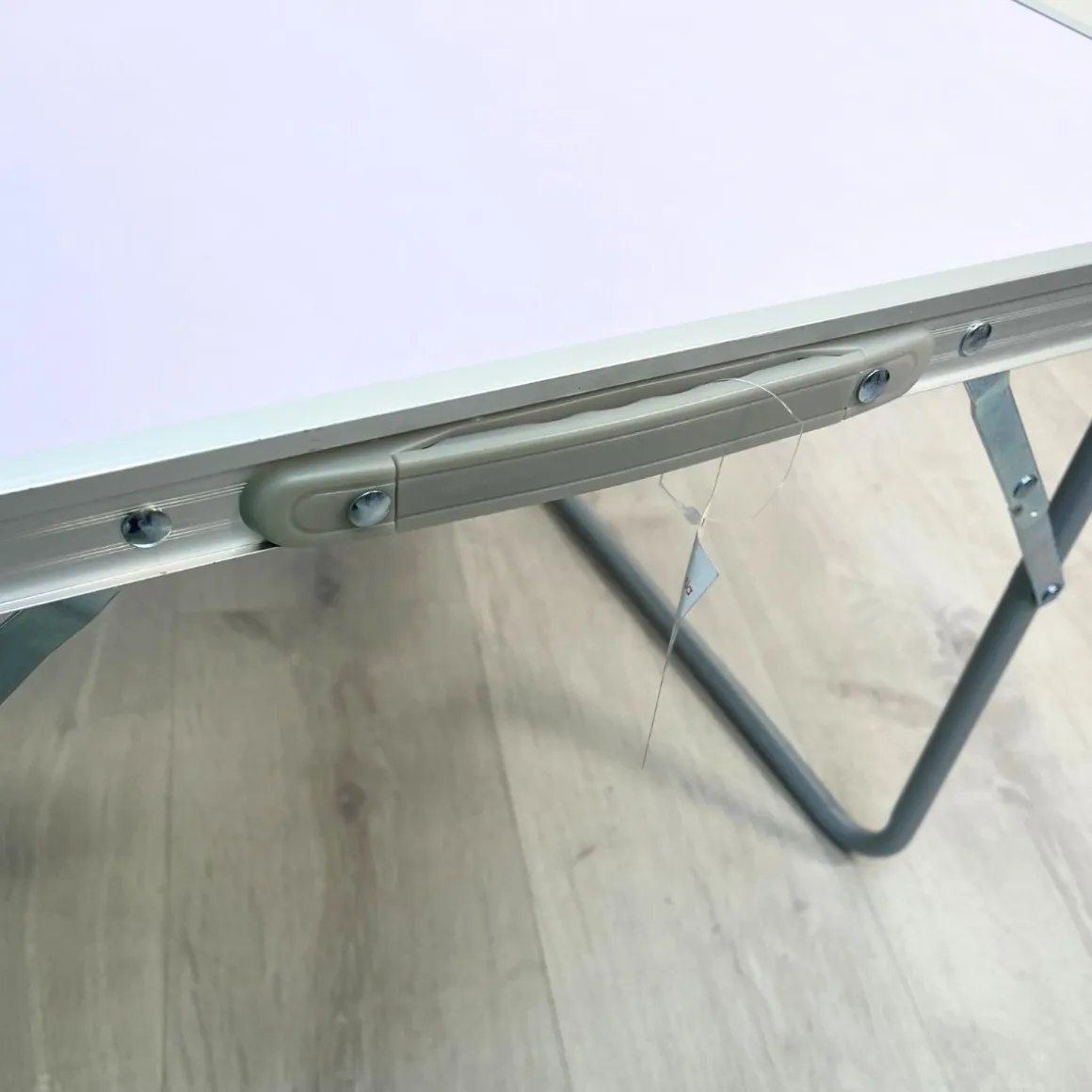Mesa de exterior Livha plegable blanco 40x60x60 cm