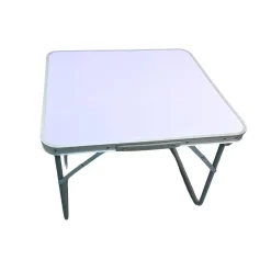 Mesa de exterior Livha plegable blanco 40x60x60 cm