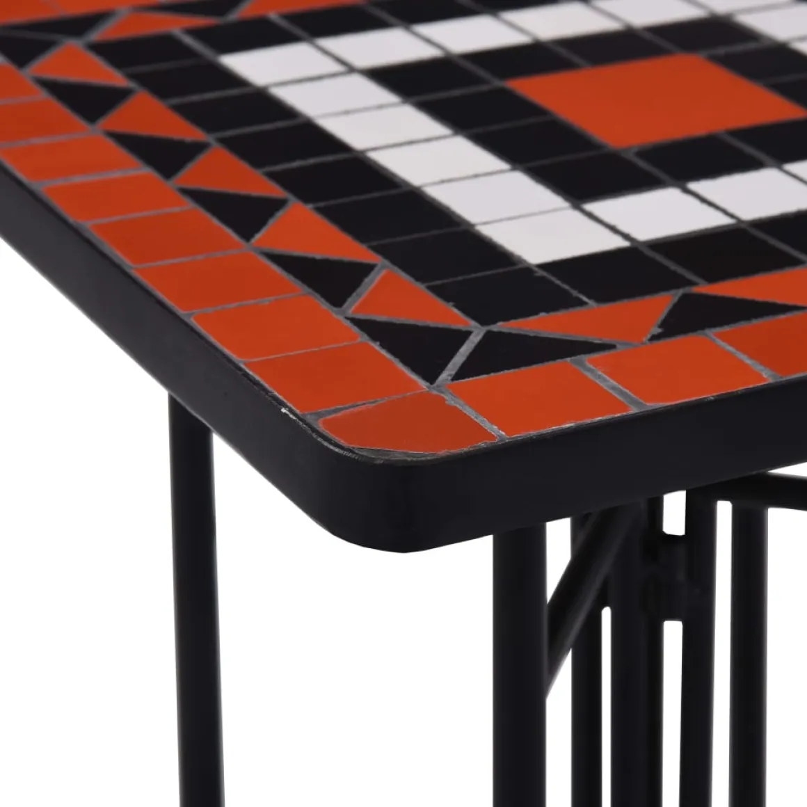 Mesa de exterior Mosaico cerámica 56x35x35 cm