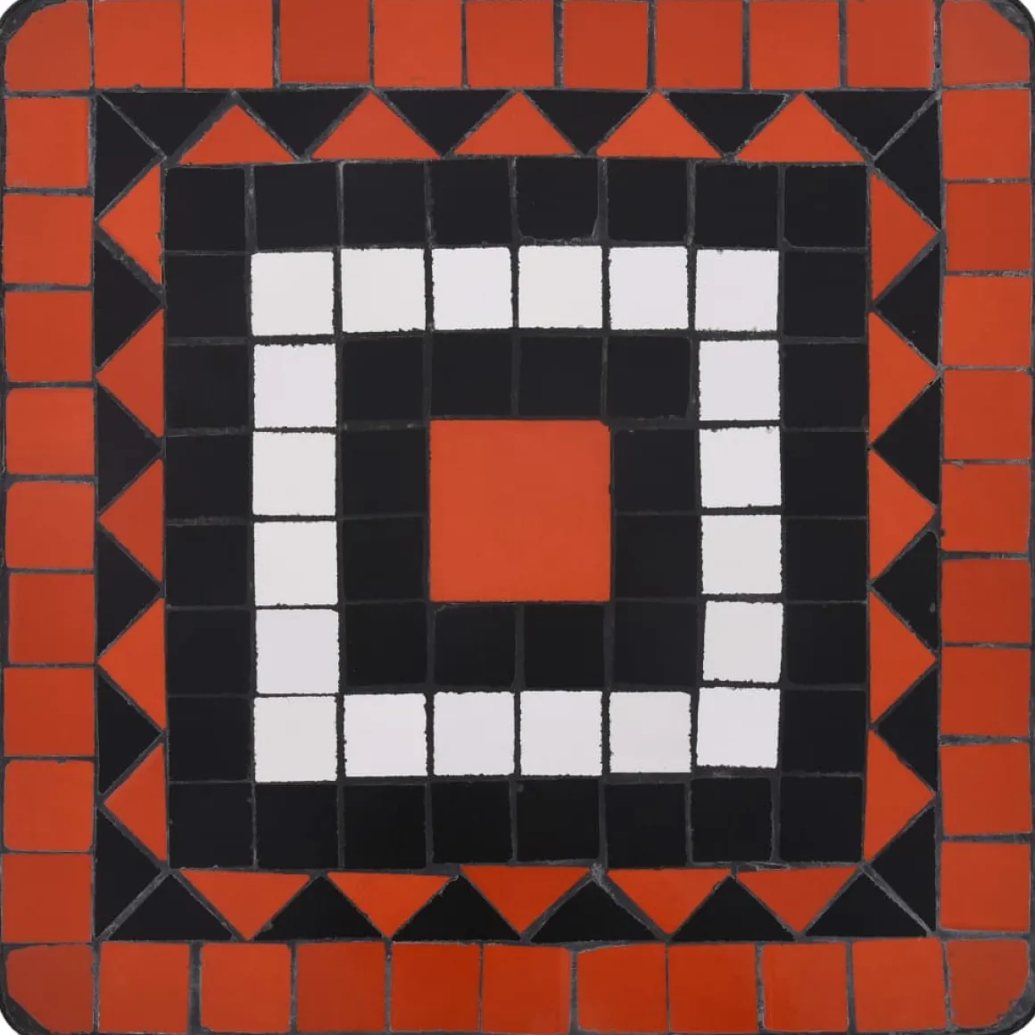 Mesa de exterior Mosaico cerámica 56x35x35 cm