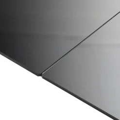 Mesa de exterior Nuvia superficie de vidrio negro 74x150x90 cm