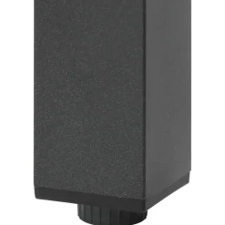 Mesa de exterior Nuvia superficie de vidrio negro 74x150x90 cm